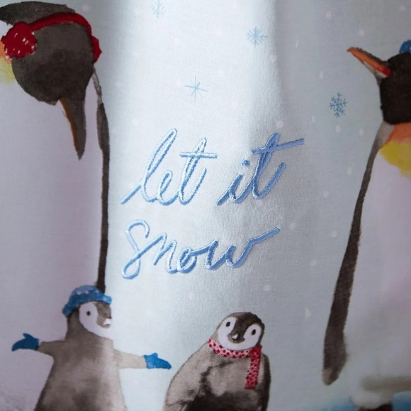 NWT Anthropologie Let it Snow Penguin Kitchen Towel - Picture 2 of 2